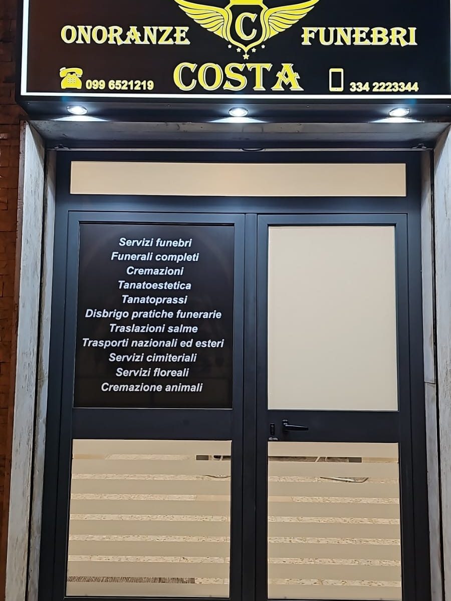 Dove siamo Costa onoranze funebri taranto